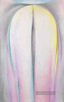  gelbe Galerie - Graue Linie mit Lavendel und gelbem Georgien Okeeffe amerikanische Moderne Precisionismus